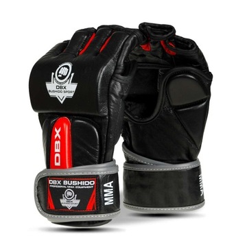 RĘKAWICE MMA KRAV MAGA TRENINGOWE CHWYTNE SKÓRA NATURALNA DBX BUSHIDO L
