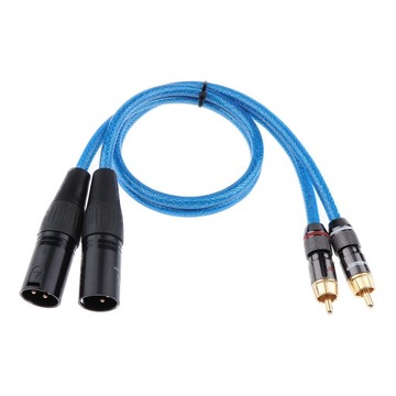 Кабель с двойным штекером XLR и двойным штекером R
