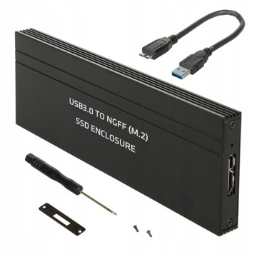 Obudowa dysku SSD M.2 SATA NGFF USB 3.0 alu BDG