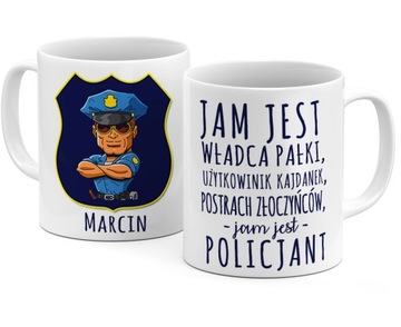 KUBEK Z IMIENIEM DLA POLICJANTA POLICJANTKI