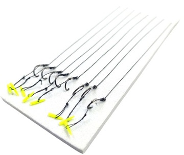 Przypony do method feeder hak nr10 PUSH STOP 8szt