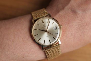 złota Omega Geneve - złoto 14k - idealny stan - 1972 rok