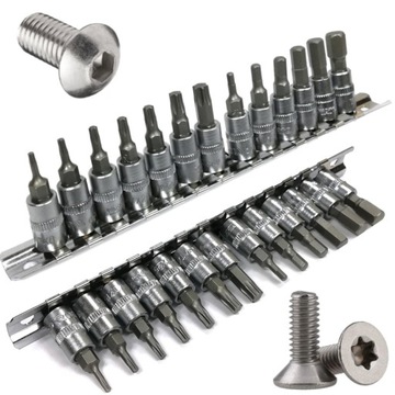 YATO - ZESTAW NASADEK 1/4'' TRZPIEŃ BITY TORX HEX
