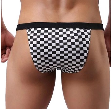 B43 Sexowne przeźroczyste męskie slipy - XXL