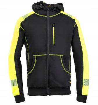 Bluza DRESOWA ROBOCZA ODBLASKOWA POLAR z kapturem