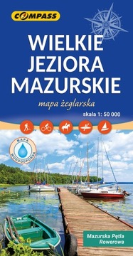 WIELKIE JEZIORA MAZURSKIE mapa lamin. COMPASS 2023
