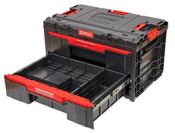 SKRZYNKA NARZĘDZIOWA Z 2 SZUFLADAMI + ORGANIZER 300 QBRICK 2.0 ONE DRAWER 2