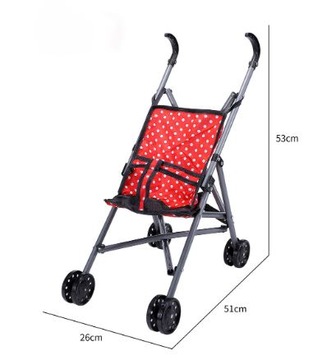 WÓZEK SPACEROWY parasolka dla lalek + LALKA + BUTELKA spacerówka