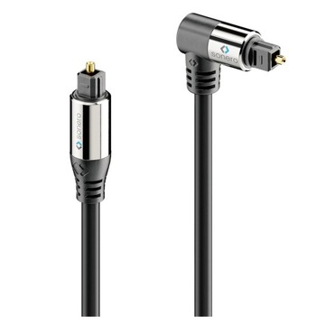 KABEL OPTYCZNY AUDIO TOSLINK KĄTOWY SONERO SOC110-030 3m