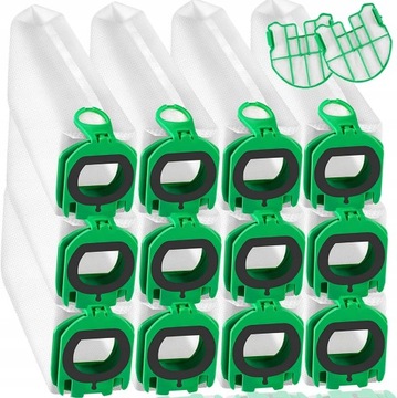 12 фильтровальных мешков для пылесоса Vorwerk Kobold VB100
