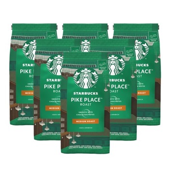 STARBUCKS Pike Place Medium Roast ziarnista 6x200g
