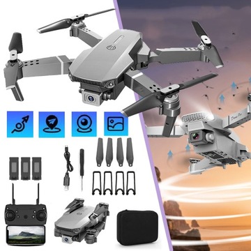 MINI DRON PREZENT DLA DZIECI 2.4GHZ WIFI Z HD 4K KAMERA SKŁADANY DRON RC