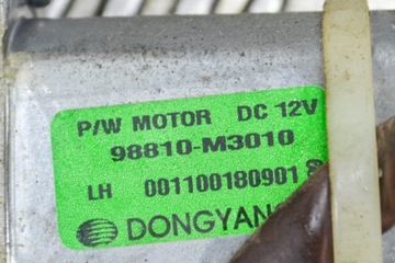 CHEVROLET SPARK M300 PŘEDNÍ LEVÝ ZVEDÁK OKNO DVEŘE Z MOTOREM 98810-M