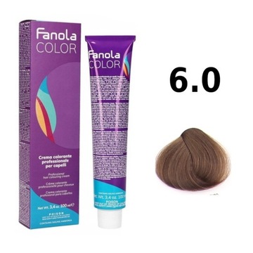 FANOLA CREMA COLORE 100ml farba do włosów nr 6.0