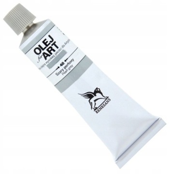 Farba olejna 60ml, szary perłowy, Renesans, NR 48