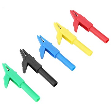 5 SZTUKI KROKODYLKI ZŁĄCZE BANAN ZACISKI KABLE ROZRUCHOWE