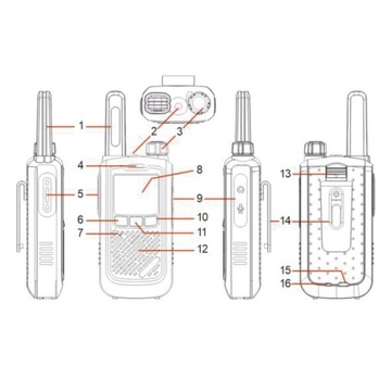 2x Baofeng BF-T17 РАЦИЯ USB