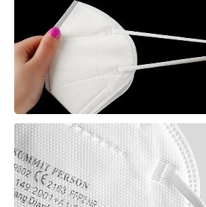 MASKA OCHRONNA ANTYWIRUSOWA FFP2 KN95 CE 10 SZT.
