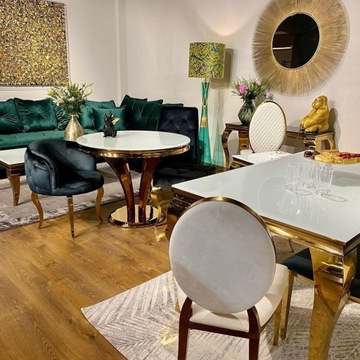 Стол Glamour 150 черный T780, современный, хромированный