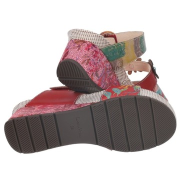 Женские босоножки на танкетке Laura Vita BARRY 05 ROUGE CX1836-5 R.38
