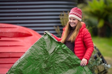 Брезент армированный ЗЕЛЕНЫЙ 2 х 3м 90 г