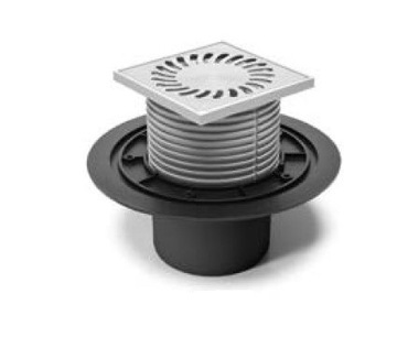 СОРТИРОВКА ДЛЯ ОТХОДОВ С СИФОНОМ 110 Решетка сливная 12х12 СУХОЙ СИФОН АНТИ-ЗАПАХ