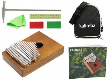 ПОРТАТИВНОЕ ПИАНО ДЕРЕВЯННОЕ КАЛИМБА 17 КНОПОК PL АФРИКАНСКИЙ ИНСТРУМЕНТ