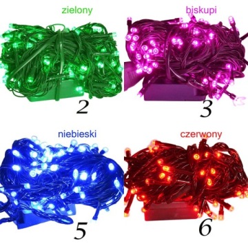 Светодиодные елочные гирлянды 100 Программатор 8 ЦВЕТОВ FV