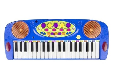ДЕТСКАЯ КЛАВИАТУРА ПИАНО С МИКРОФОНОМ ПОДСВЕТКА ЗВУКИ
