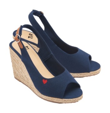 BUTY SANDAŁY DAMSKIE koturn GRANAT SERCE *39