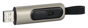 PENDRIVE REKLAMOWY z logo METALOWY WYSUWANY PDm-2 GRAWER 16GB USB 2.0 10SZT