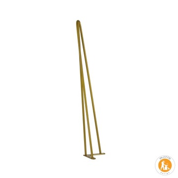 MORIA DESIGN Metalowe nogi stolika kawowego Hairpin legs 71 cm fi 10 złoty