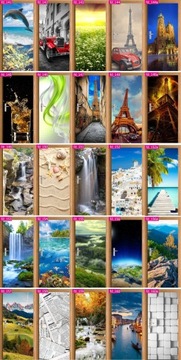 ТРОПИЧЕСКИЕ ЛИСТЬЯ РАСТЕНИЯ НАСТЕННЫЕ ОБОИ ДЛЯ ДВЕРЕЙ