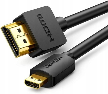Кабель UGREEN HD127 Micro HDMI - HDMI 4K 3D кабель 3м (черный)
