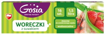 PORĘCZNE WORECZKI Z SUWAKIEM 1,5 L GOSIA PROMOCJA