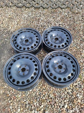 4× DISK OCELOVÝ VOLKSWAGEN OE 6.5" X 17" 5X112 ET 38