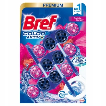 BREF COLOR ACTIV ZAWIESZKA WC 3X50G KWIATOWA