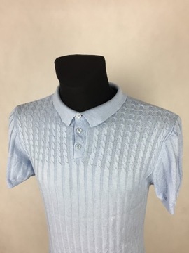 River Island dzianinowa koszulka polo M *PW577*