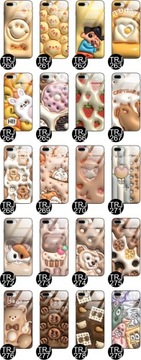 СТЕКЛЯННЫЙ ЧЕХОЛ для IPHONE 7 PLUS Пастельные 3D-иллюзионные узоры животных