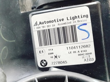 BMW X5 E70 LEVÝ SVĚTLO PŘEDNÍ OBYČEJNÁ ČOČKA ORIG EU