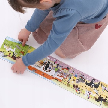 CzuCzu Панорамный пазл Конный завод ЛОШАДИ 4+