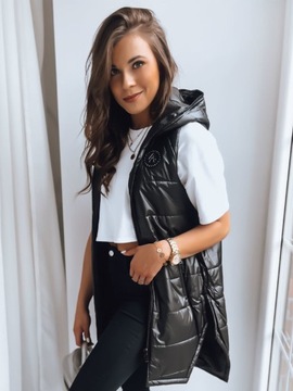 ЖЕНСКИЙ ЖИЛЕТ С КАПЮШОНОМ И РУКАВАМИ, размер. М