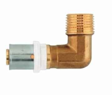HERZ KOLANO ZAPRASOWYWANE 16x1/2'' cala Gwint zewnętrzny pex 90 st.