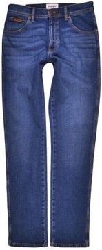 WRANGLER spodnie SLIM high waist BLUE jeans TEXAS SLIM _ W30 L32