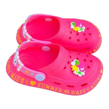 ДЕТСКИЕ ШЛЕПАНКИ/САБО/САНДАЛИИ/ШЛЕПКИ 26 CC-005 РОЗОВЫЕ