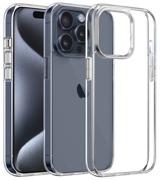 ТОНКИЙ ПРОЗРАЧНЫЙ ЧЕХОЛ для iPhone 15 Pro | + СЗКЛО 9Н