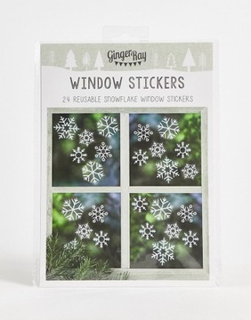- Ginger Ray lvj NAKLEJKI ŚNIEŻYNKI NA SZYBĘ