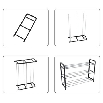 ПОЛКА ДЛЯ ОБУВИ ПОДСТАВКА ШКАФ ДЛЯ ОБУВИ 3 УРОВНЯ ОРГАНАЙЗЕР