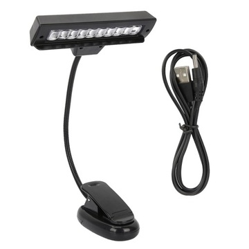 LAMPKA Z KLIPSEM 10 LED CZYTANIA NUT KLIPS