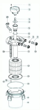 НАПОРНЫЙ ФИЛЬТР CPF-1500 УФ-ЛАМПА 9ВТ ДО 4000Л